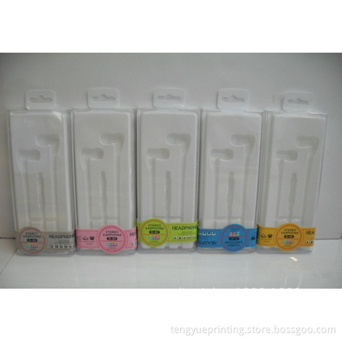 CUSTOM BLISTER CLAMSHELL PACKAGING BOX FOR DISPLAY EARPHONE